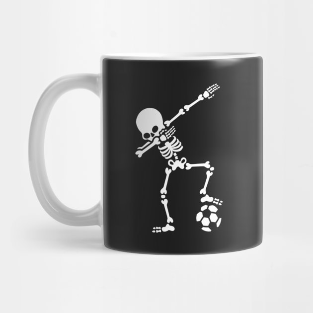 Dab dabbing skeleton football (soccer) by LaundryFactory